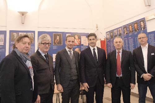 Un momento dell'incontro "Trieste Porta della Serbia in Europa", organizzato dal Gruppo interparlamentare Italia-Serbia a Trieste, al quale hanno partecipato, tra gli altri, l'ambasciatore della Repubblica di Serbia a Roma, Goran Aleksic e il governatore del Friuli Venezia Giulia, Massimiliano Fedriga.